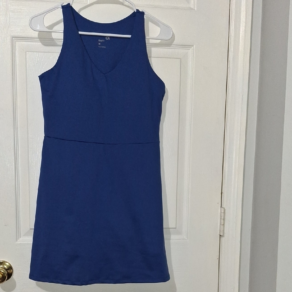 GAP Blue Sheath Mini Dress V-Neck Sleeveless